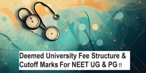 deemed university fee structure