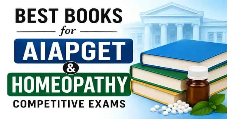 Best Books for AIAPGET and Homeopathy Competitive Exams