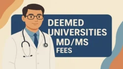 deemed university md ms fees