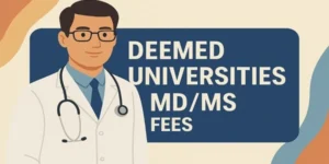 deemed university md ms fees